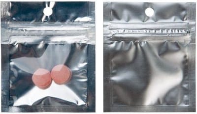 Gripzakken Transparant/Zilver 5x5cm (100 stuks) | ziplock | gripzak | ziplock zakken | ziplock zakjes