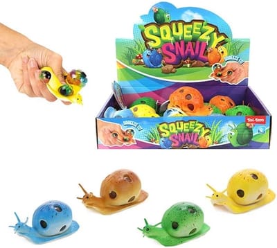 Toi-Toys fidget knijpslak speelgoed met balletjes - stressbal set.
