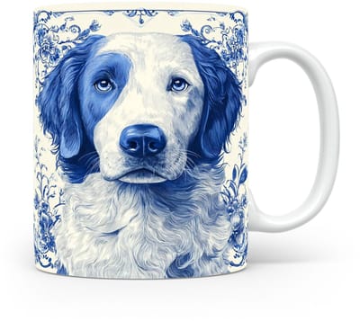 Mok Kuvasz Beker voor koffie of tas voor thee, cadeau voor dierenliefhebbers, moeder, vader, collega, vriend, vriendin, kantoor, opa, oma, hond, kerst, sinterklaas, verjaardag
