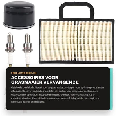 Dailygoods - Accessoires voor grasmaaier - Vervangende luchtfilterset - Duurzaam en sterk - Hoogwaardig ABS-materiaal - Verbeterde efficiëntie - Gesch...