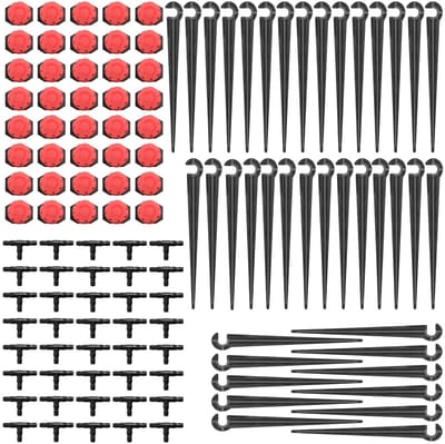 Complete automatische druppelirrigatieset voor tuin en planten - eenvoudig te installeren en waterbesparend systeem