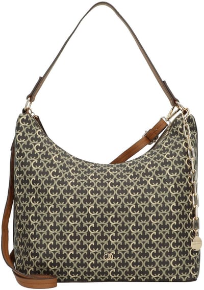 GERRY WEBER Schoudertas Aeon Hobo Bag Darkbrown Veelkleurig