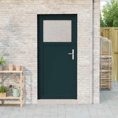 vidaXL - Zij-ingang - deur - 98 - x - 198 - cm - PVC - Antraciet
