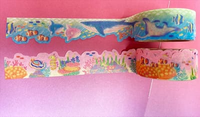 2 rollen Washi tape 20mm - Zeedieren