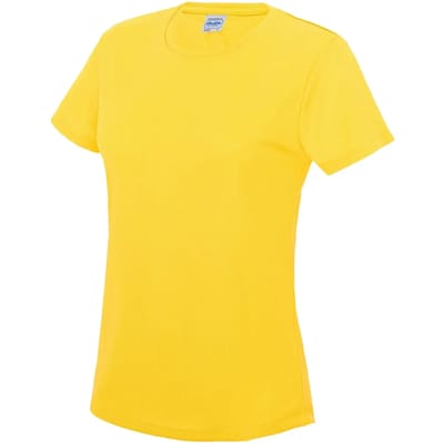 Dames sportshirt met korte mouwen 'Cool T' Sun Yellow - L