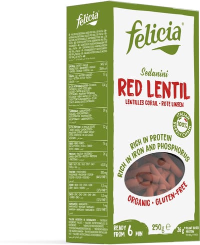 Felicia Sedanini Rode Linzen Glutenvrij (250 gr)