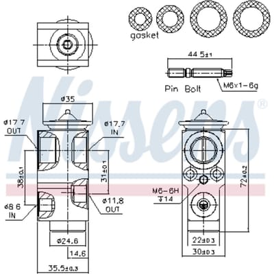 Airco ventiel NISSENS 999390