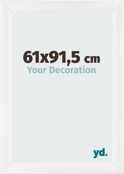 Your Decoration - Fotolijst 61x91,5 cm - MDF - Wit Hoogglans - Pisa