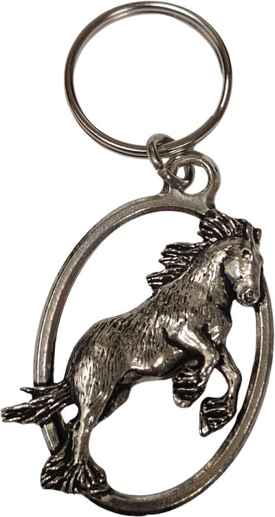 Sleutelhanger Steigerend Shire Horse Trekpaard Paard Paarden Cadeau Keyring Cadeau Sleutelhangers