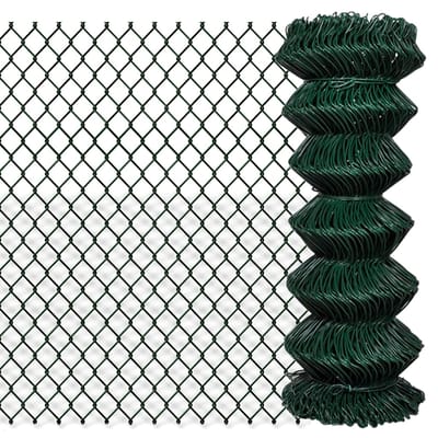 vidaXL - Gaashek - 1x15 - m - staal - groen