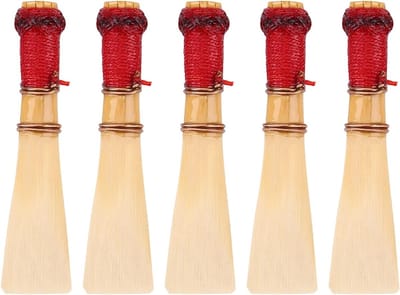 Bamboe Fagot Accessoires Set van 5 Stuks, Medium Zacht, Inclusief Riethouder en Opbergdoos voor Beginners en Ervaren Muzikanten