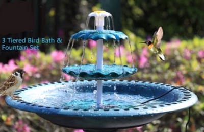 Solar Vogelbad met 3.5W Pomp | Zonne-energie Luxe Fontein voor Vogels – Tuindecoratie en Vogelvoederplaats