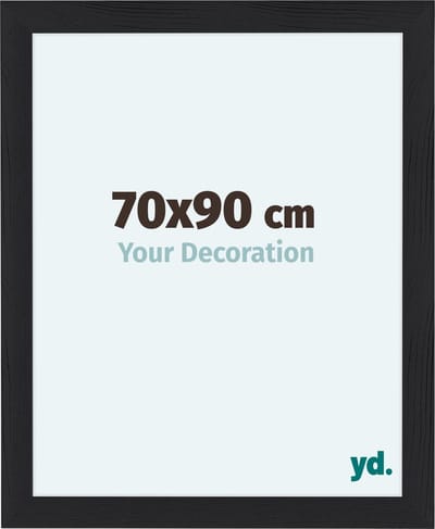 Your Decoration - Fotolijst 70x90 cm - MDF - Zwart Houtnerf - Como
