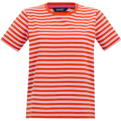 Dames Bayletta T-shirt met korte mouwen en strepen