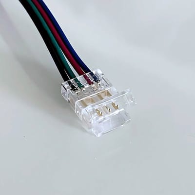 Enkele Connector voor RGB LED Strip 10mm IP20 - Kunststof - SILUMEN