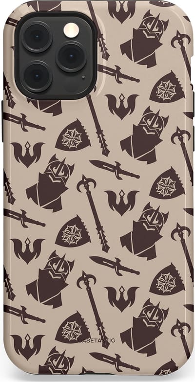 Casetastic Hoesje Geschikt voor Apple iPhone 12/12 Pro Magsafe - Stijlvolle Beschermende Duo-layer Case - Eeuwige paladin