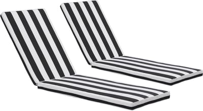 Weerbestendig Loungestoelkussen voor Terras en Zwembad - 188x65 cm