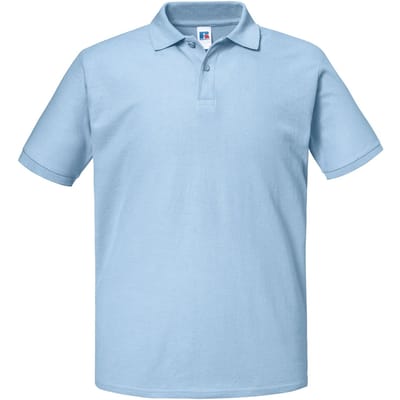 Russell Heren Authentiek Piqué Poloshirt (Hemelsblauw)