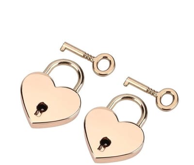 Dailygoody - Hartvormig Hangslot - Duurzaam en Stijlvol - Roze Goud