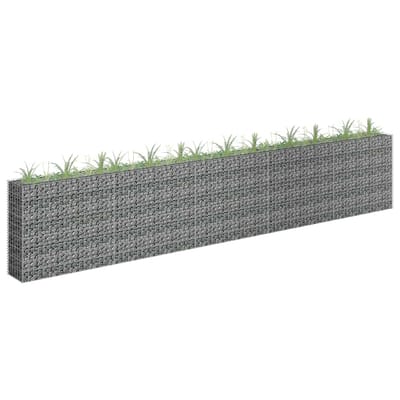 vidaXL - Gabion - plantenbak - verhoogd - 450x30x90 - cm - gegalvaniseerd - staal