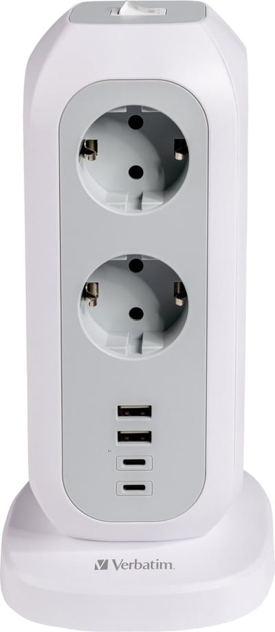 Verbatim EUPT-01 - power strip - 15-in-1 European multi plug extension - 3600 Watt