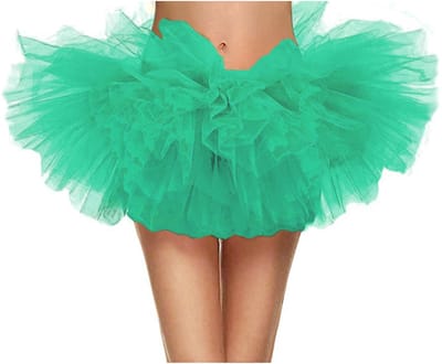 KIMU® Korte Tutu Mintgroen Tule Rokje - Maat 116 122 128 134 140 146 152 - Mint Groen Petticoat Rok Meisje - Ballet Tulerokje Ballerina Prinses Elsa Tiana Festival