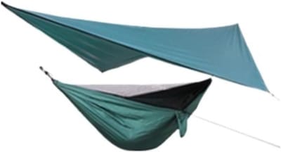 Outdoor Camping Hangmat met Luifel en Klamboe Lichtgewicht Parachute Doek Hangmat Set Automatische Anti Muggen Tent Hangmat