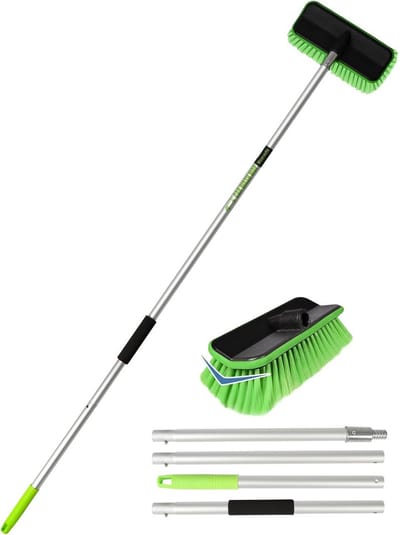 Lange Wasborstel 150cm V-Vorm met Zachte Borstelharen voor Auto, SUV, Camper en Truck