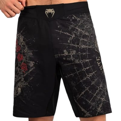 Venum Santa Muerte 5.0 Fight Shorts Diep Zwart Goud - XS - Jeans Maat 28