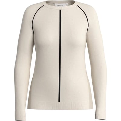 Fijngebreid ronde hals trui klassieke comfort dames COMMA