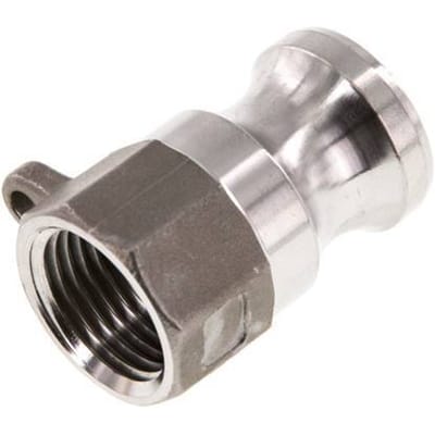 Camlock DN 15 (1/2'') Koppeling RvsRp 1/2'' met binnendraad Type A MIL-C-27487