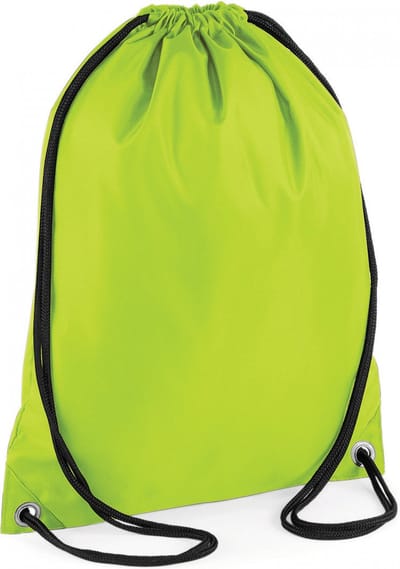 Classic Budget Gymsac/Sporttas BagBase - 11 Liter Lime Green
