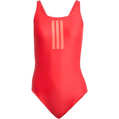 adidas Performance 3-Stripes V-Back Badpak - Dames - Rood