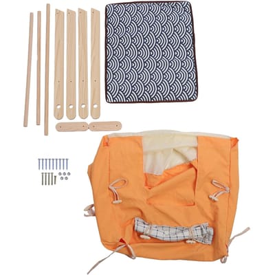 Huisdier Tent Bed Ademend Wasbaar Draagbaar Kattenhuis Multifunctioneel Warm Kattenhuis Vier Seizoenen beige