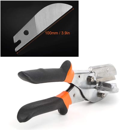 Dailygoods- Schaar Multi Angle - Zwart Handvat - Hoofdgereedschap - Voor het Zagen van Dun Hout - Verbeterde Efficiëntie - Hoogwaardige Kwaliteit - Hoekschaar