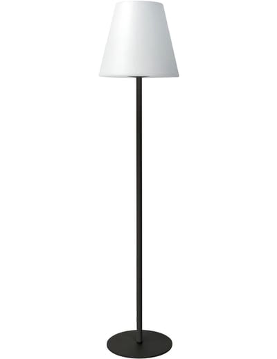 Blooboost - Vloerlamp E27 150Cm Excl Lamp - Witte Kap-Voet en standaard Antraciet