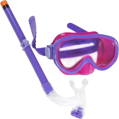 Snorkelset Kinderen - Duikmasker Zwembril - Onderwater Ontdekken - Anti-condens Vizier - One Size - Paars