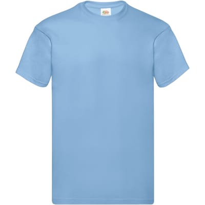 Fruit of the Loom Heren Origineel T-Shirt (Hemelsblauw)