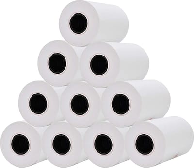 10 stuks - Printerpapier - Weegbrugprinterpapier - Thermische papierrol - Kassa thermisch bonpapier - Wit