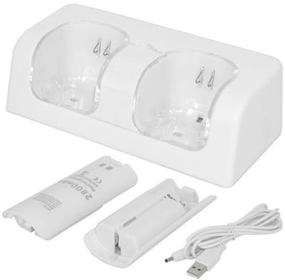carmdering - Oplaadstation voor Wii-afstandsbedieningen – Indicatielampje voor Laadstatus