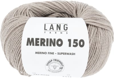 Lang Yarns Merino 150 - 226 beige gemêleerd - Merinowol Garen