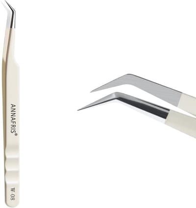Wimperpincet Set - Extensions Pincet - Wimpers Aanbrengen - Roestvrij Staal - 31 Grams - Zilver