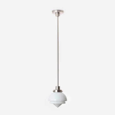 Hanglamp Small Pointy 20's Matnikkel - Art Deco Trade