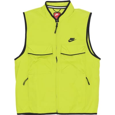 Man Tech Woven Vest Helder Cactus/helder Cactus/zwart