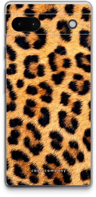 Case Company® - Hoesje geschikt voor Google Pixel 6a hoesje - Luipaard - Soft Cover Telefoonhoesje - Bescherming aan alle Kanten en Schermrand