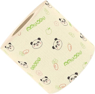 1rol Grappige Panda Gedrukte Toiletpapier Decoratief Toiletpapier Van Bamboe Pulp Voor Badkamer Luxe Speelse Afwerking Voor Thuis Kantoor Gebruik