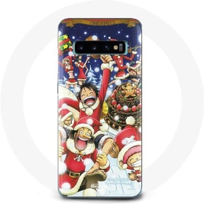 Coque pour Samsung Galaxy S10 Edge One Piece Christmas Day Anime Manga