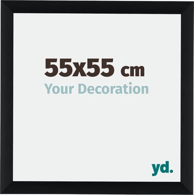Your Decoration - Fotolijst 55x55 cm - Aluminium - Zwart Geborsteld - Tucson