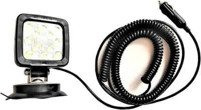 Werklamp LED - Magneetlamp - Werkplaats Verlichting - 7m Spiraalkabel - 101mm - Zwart
