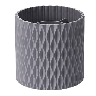 QTTVBTNA - Draaibare Pennenhouder - Make-upborstel Organizer - 360° Rotatie - 5 Compartimenten - Groot Capaciteit - PP Materiaal - Bureau Organizer - Grijs - 1 stuk